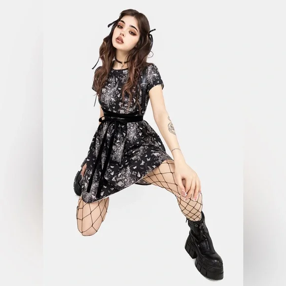 NWT Disturbia Thalia Mini Skater Dress US 4 / UK 8 - Picture 8 of 8